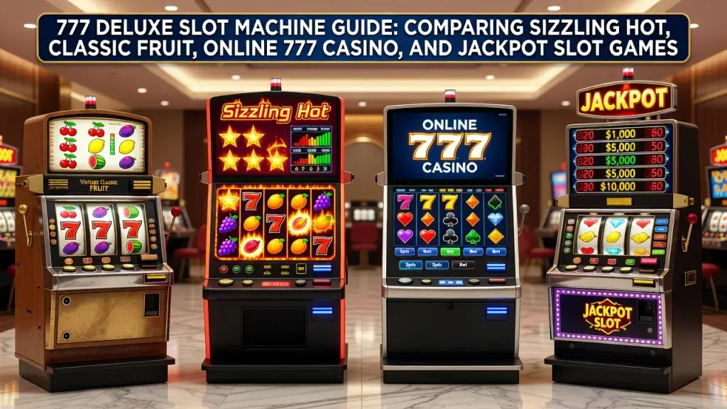 777 Deluxe Slot Machine Guide: Comparing Sizzling Hot, Classic Fruit, Online 777 Casino, and Jackpot Slot Games